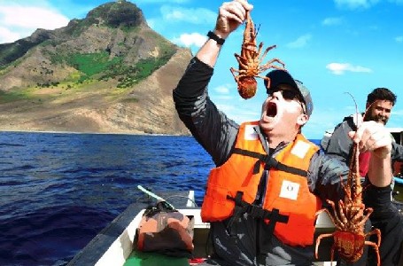 John With Juan Fernandez Rock Lobsters